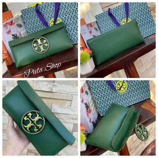 (พร้อมส่งสีเขียว) Tory burch Miller Metal Clutch 🔖แท้🔖 กระเป๋าถือคลัทช์ ดีไซน์เรียบหรู