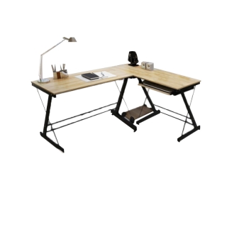 Super SaleHomelove โต๊ะทำงานไม้ ขนาดใหญ่ โต๊ะเข้ามุม รูปตัว L แถมฟรี ที่วางคีย์บอร์ด โต๊ะคอม โต๊ะไม้ โต๊ะทำงาน โต๊ะ