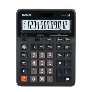 Casio Calculator เครื่องคิดเลข คาสิโอ รุ่น GX-12B แบบตั้งโต๊ะ ขนาดใหญ่ 12 หลัก สีดำ