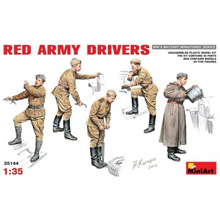 โมเดลฟิกเกอร์ทหาร MiniArt 1/35 MI35144 Red Army Drivers