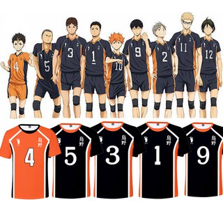 Haikyuu อะนิเมะ hinata ตัวละครเสื้อยืดผู้ชายแขนสั้นกราฟฟิค Tee