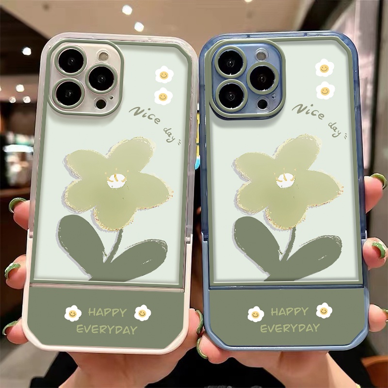 เคสโทรศัพท์มือถือซิลิโคน TPU ใส แบบนิ่ม ลายดอกไม้ กันกระแทก สําหรับ iPhone 13 12 Pro Max 11 XS XR X 8 7 6S Plus