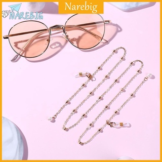 narebig สร้อยคอเชือกเส้นเล็กห้อยแว่นกันแดด