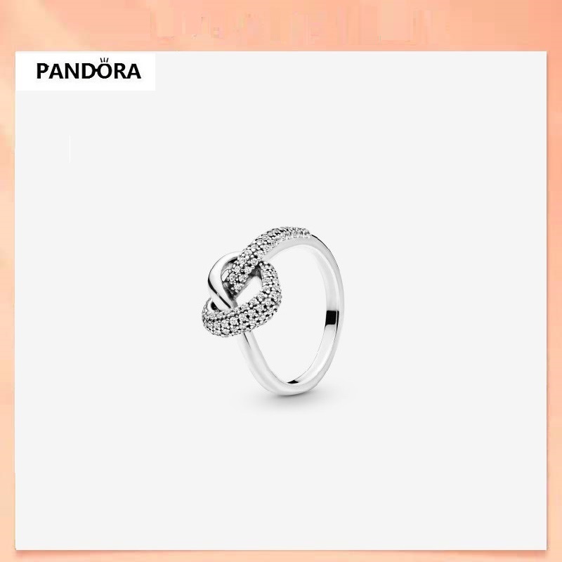 Pandora แหวนหัวใจปมเงิน 925