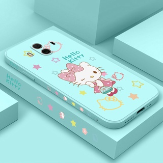 เคสโทรศัพท์มือถือ ซิลิโคนนุ่ม TPU ลายการ์ตูนเฮลโล คิตตี้ มีลายด้านข้าง สําหรับ Xiaomi Redmi 9A 9C Note7 Note 8 8Pro Note 9 9Pro 9S Note10 Note10s Note11 Note11S 10Pro 4G 10Pro 5G