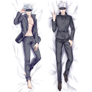 ปลอกหมอนอิง หนังพีช ลายอนิเมะ Jujutsu Kaisen Gojo Satoru Dakimakura ขนาด 60x180 ซม. DIY