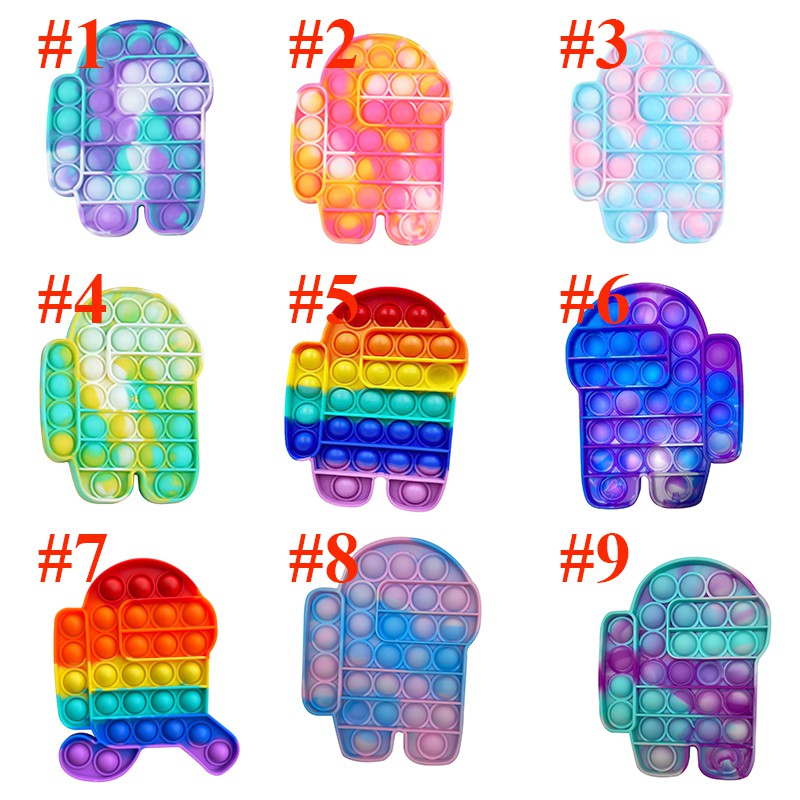 ของเล่นที่กดปุ่มบับเบิ้ล ของเล่นคลายเครียด รุ้งของเล่น Push bubble Pop it fidget toy ของเล่นบับเบิ้ลกด ป๊อปอัพ สีรุ้ง สําหรับเด็ก เล่นคลายเครียด ของเล่นบรรเทาความเครียด สําหรับเด็ก
