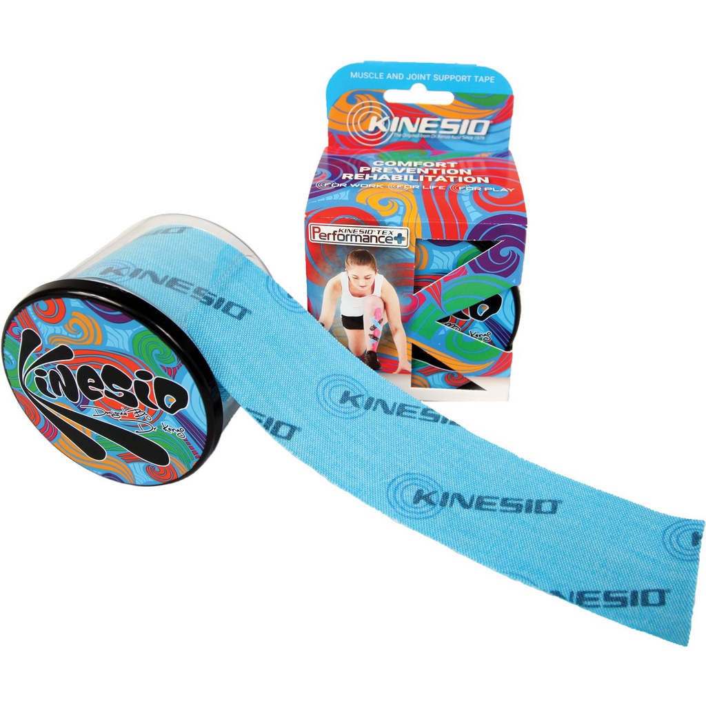 Kinesio Tape Gold FP 31.5M. ผ้าเทปคิเนซิโอ ต้นตำหรับจากสหรัฐอเมริกาฯ ยาว 31.5 ม. ผ้าเทปบำบัดกายภาพ สีเนื้อ