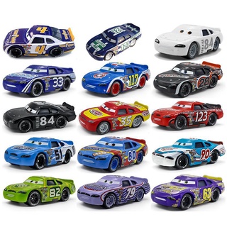 โมเดลรถยนต์ Disney Pixar Cars Number Lightning McQueen Jackson Storm Ramirez ของเล่นสําหรับเด็ก