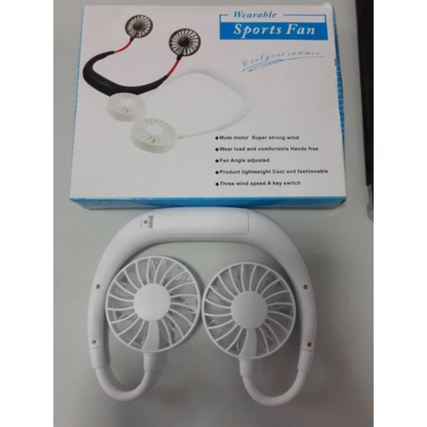 พัดลมคร้องคอขนาดแบตเตอรี่ 1200 mAh