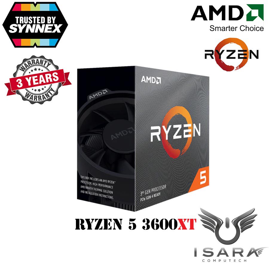 AMD Ryzen 5 3600XT ซีพียู