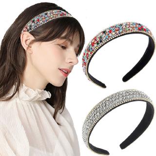 Ladies Rhinestone Headband Colorful Hairband Hair Crown Hoop Accessories Prom