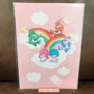 แฟ้ม A4 Little Twin Stars x Care Bears (Limited) สีชมพู