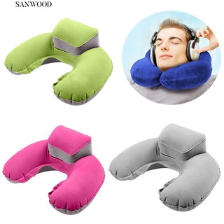 👣หมอนรองคอ U-Neck สนับสนุนหมอนอิงกลางแจ้ง Outdoor Camping แคมป์ปิ้ง Inflatable Cushion