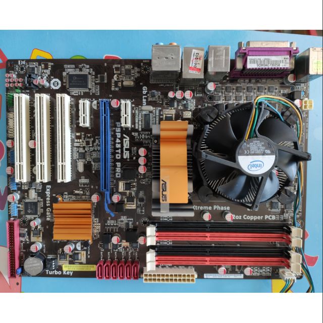 Cpu intel pentium e6500 + MB asus p5p43td pro (สินค้ามือสอง)