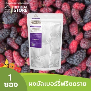 ตลาดไทย มัลเบอร์รี่บดผง Superfood Freeze Dried (Mulberry Powder) ผงผลไม้ฟรีซดราย ซุปเปอร์ฟู้ด เพื่อสุขภาพ ออร์แกนิค 100%