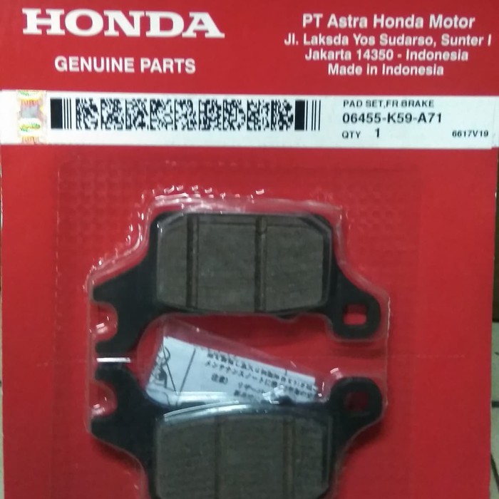 ผ้าเบรค vario 150 ดั้งเดิม 06455k59a71 จานดิสแท้