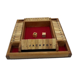 เกมไม้ปิดกล่อง 4คน shut the box 4 player ของเล่นไม้เสริมพัฒนาการ เกมฝึกสมอง ปิดกล่องสำหรับผู้ใหญ่และเด็ก