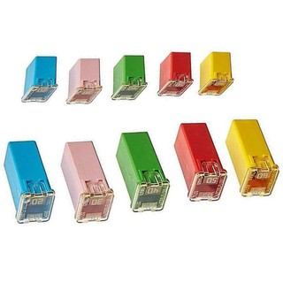 10 Pc Car Fuse FMX Female Maxi Fuse Assortment LOW and TALL/STD Shaped Assortment Fuse 20A 30A 40A 50A 60A