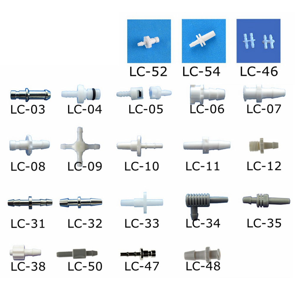 V-LOCK พลาสติกแบบใช้ซ้ําได้ Air ท่ออะแดปเตอร์เชื่อมต่ออุปกรณ์เสริมสําหรับ BP Sphygmomanometer ความดันโลหิตเมตรผู้ป่วย Monitor Cuff 带连器