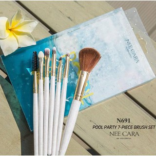 ชุดแปรงแต่งหน้า 7-Piece Brush N691 Nee Cara HELLO SUMMER Pool Party BRUSH SET N691