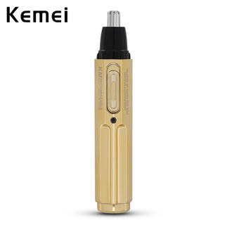 Kemei เครื่องตัดขนจมูกไฟฟ้าแบบชาร์จไฟความปลอดภัยดูแลผิวหน้า Km-6616