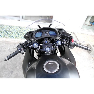 แฮนด์แต่ง Clip on ขนาด 41mmด้ามกลวง แบร์น Mothracing CBR500R CBR650F(65) สีดำ