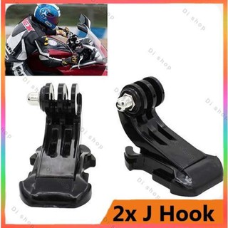 Di shop 2x J Hook Fibbia Buckle Quick Release Clip Montatura per for Gopro Hero 5 4 3 2 1(Black)