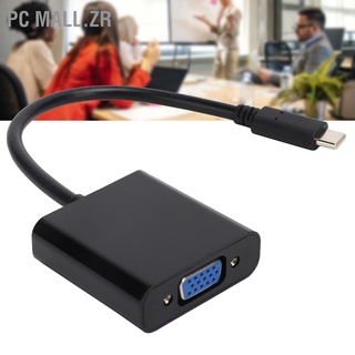 [PC Mall.zr] Type』C To Vga Converter 10Gbps Usb 3.1 Hd 1080P อะแดปเตอร์แปลงสายเคเบิ้ลวิดีโอ 15Pin Female