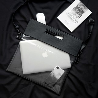 HIDE AND SEEK BAG / PU LEATHER MATERIAL / BLACK COLOUR