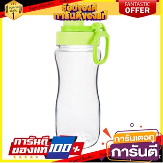 ขวดน้ำ PET 0.6 ลิตร JCJ ทรง BODY 3213 สีเขียว ภาชนะใส่น้ำและน้ำแข็ง PET WATER BOTTLE JCJ 3213 0.6L GREEN