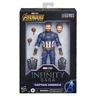 Marvel Legends Series Captain America Avengers Infinity Saga 6-inch Scale Figure (Walmart Exclusive) กัปตันอเมริกาของแท้