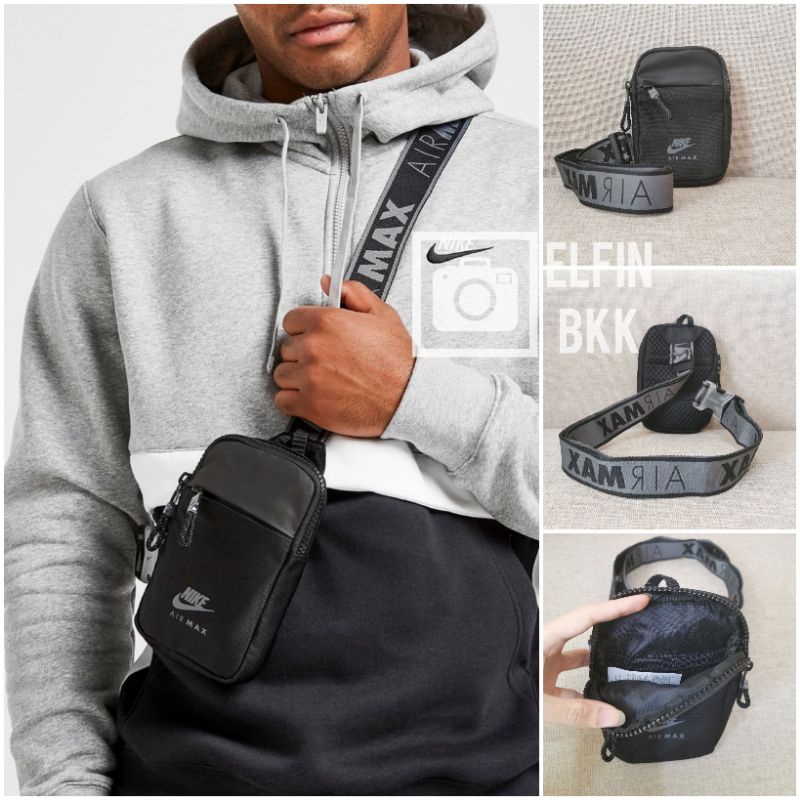 กระเป๋าสะพายข้างใบใหญ่ Converse Quick Waist Bag แท้ 💯 Nike Sportswear Essentials AIR MAX bag กระเป๋าคาดอก ไนกี้ สีดำ สี