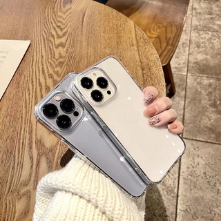 ส่งจากไทย เคสใส เคสใสอะคริลิค  สำหรับ ไอโฟน รุ่น i11 11pro 11promax i12 12pro 12promax i13 13pro 13promax 14 14 Pro max