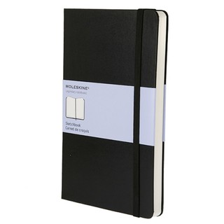 Moleskine สมุดสเก็ตซ์ภาพ ขนาดใหญ่ รุ่น ARTQP063 สีดำ Moleskine Sketchbook Large Size ARTQP063 Black