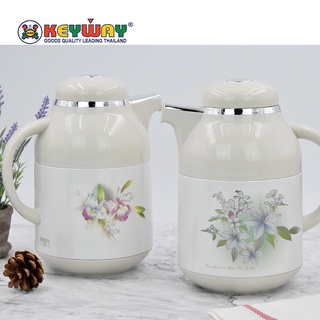 กระติกน้ำร้อนสูญญากาศไส้ปรอทแก้ว มีที่กรองใบชา ( 1000 ml ) Vacuum Jug Keep Beverages Hot : H-306