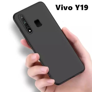 [ส่งจากไทย] Case Vivo Y19 เคสโทรศัพท์วีโว่ เคสนิ่ม tpu เคสสีดํา