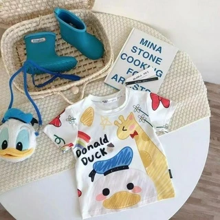 MC002 เสื้อเด็ก เสื้อยืดคอกลม แขนสั้น คุณหนู ลายดีสนีย์ 👧🏻👦🏻 น่ารักก