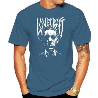 ฮ. ป. เสื้อยืด ผ้าฝ้าย พิมพ์ลาย Lovecraft สีดํา คุณภาพสูงS-5XL