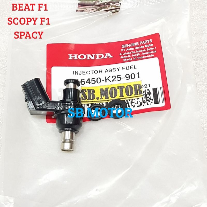 INJEKTOR ASSY FUEL BEAT FI F1 SPACY F1 SCOPY F1 ORIGINAL AMM 16450-K25-901
