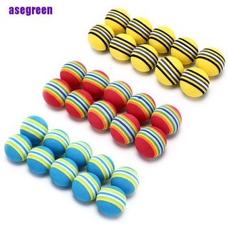 Asegreen ลูกกอล์ฟ ลายทาง สีรุ้ง