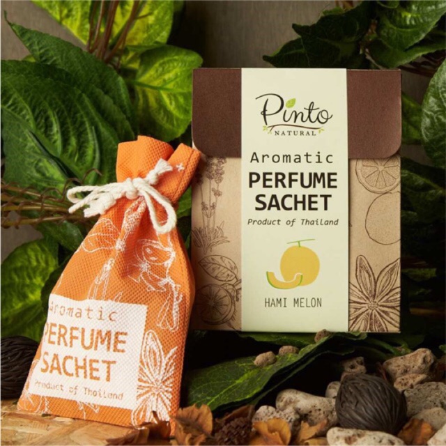 Aroma PERFUME SACHET - หินภูเขาไฟอบกลิ่นหอม กลิ่น Hami Melon