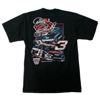 T-shirt  กระหน่ํา เสื้อยืดลําลอง แขนสั้น คอกลม พิมพ์ลายรถแข่ง Dale Earnhardt NASCAR 1998 PBnefn49BJinal72 สองด้าน สําหรั