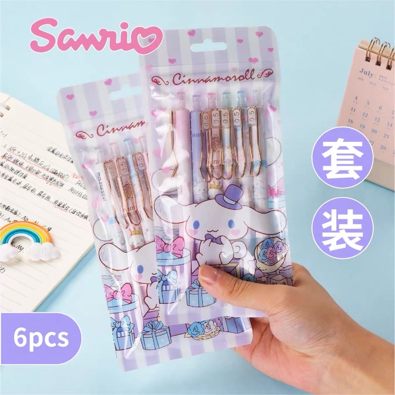 พร้อมส่ง ปากกาเจลSanrio ลายชินนาม่อน"รุ่นด้ามทอง"