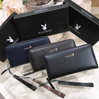 PLAYBOY WALLET กระเป๋าสตางค์ใบยาวซิปรอบรุ่นใหม่ล่าสุด Limited Edition จาก Playboy Factory