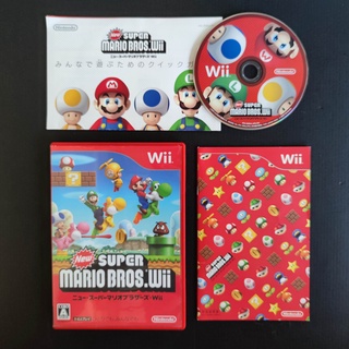 new SUPER MARIO BROS Wii แผ่นแท้ Nintendo Wii JP ใช้งานได้ปกติ