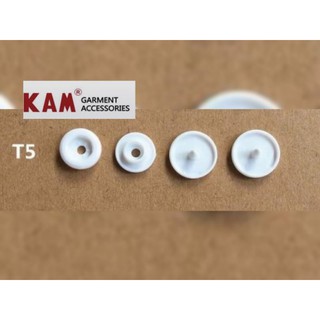 Snap botton KAM T5 - White colourกระดุม Snap KAM ของแท้ ชุดละ 10 คู่ราคา 20 บาท ของดีมากๆๆนาจา