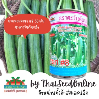 ADV กป 50กรัม เมล็ดพันธุ์บวบหอมรจนา#8 บวบหอม ตราตะวันต้นกล้า