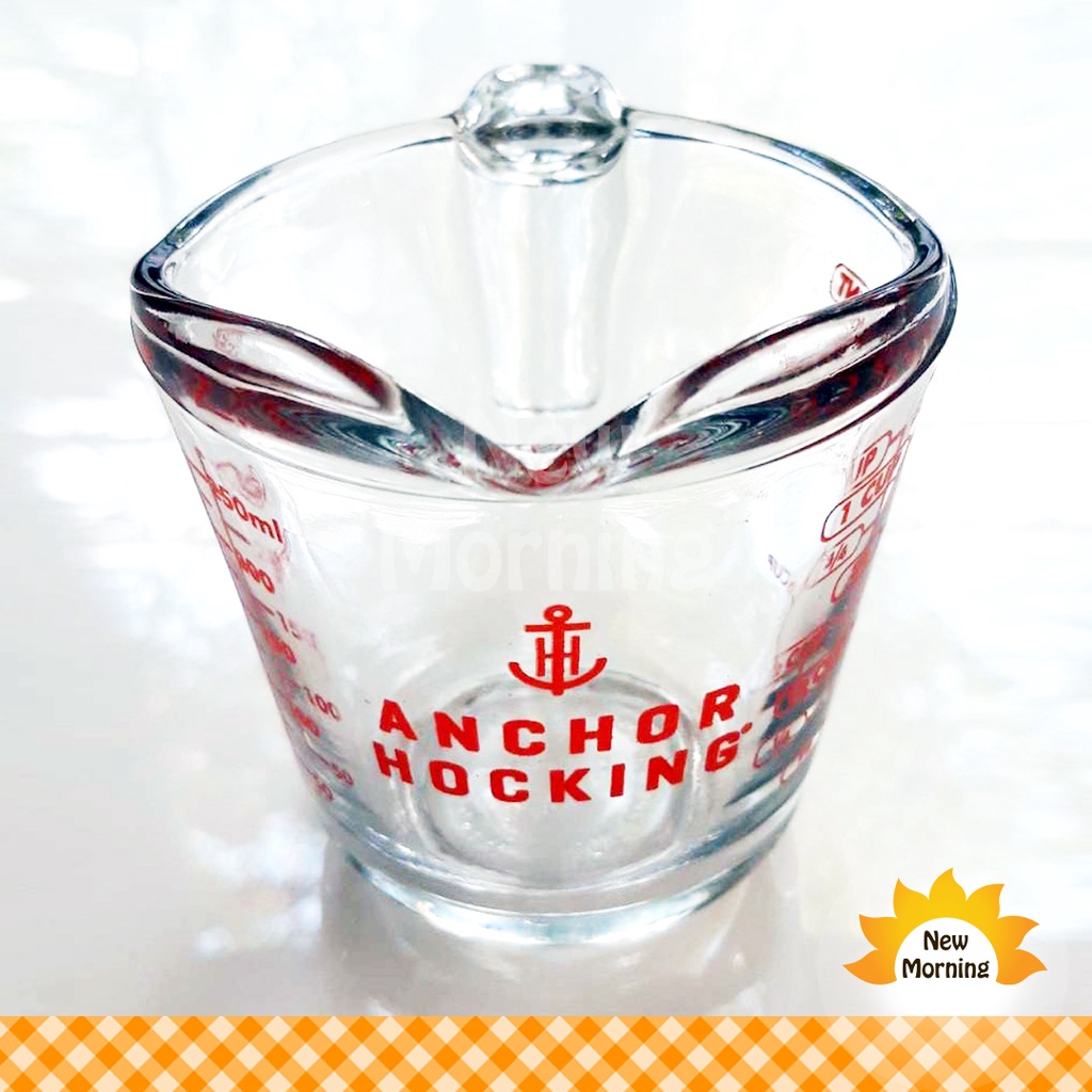 Anchor Hocking ถ้วยตวงแก้วขนาด 8 ออนซ์/250ml Anchor Hocking 8 oz/250 ml Glass Measuring Jug