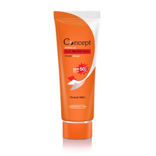 Concept Physical Sun Protection Cream SPF50 PA+++ (Beige) / ครีมกันแดดคอนเซ็ปท์ รองพื้นน้ำตบ สีเบจ [ขนาด 15 กรัม]